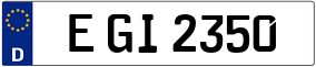 Trailer License Plate